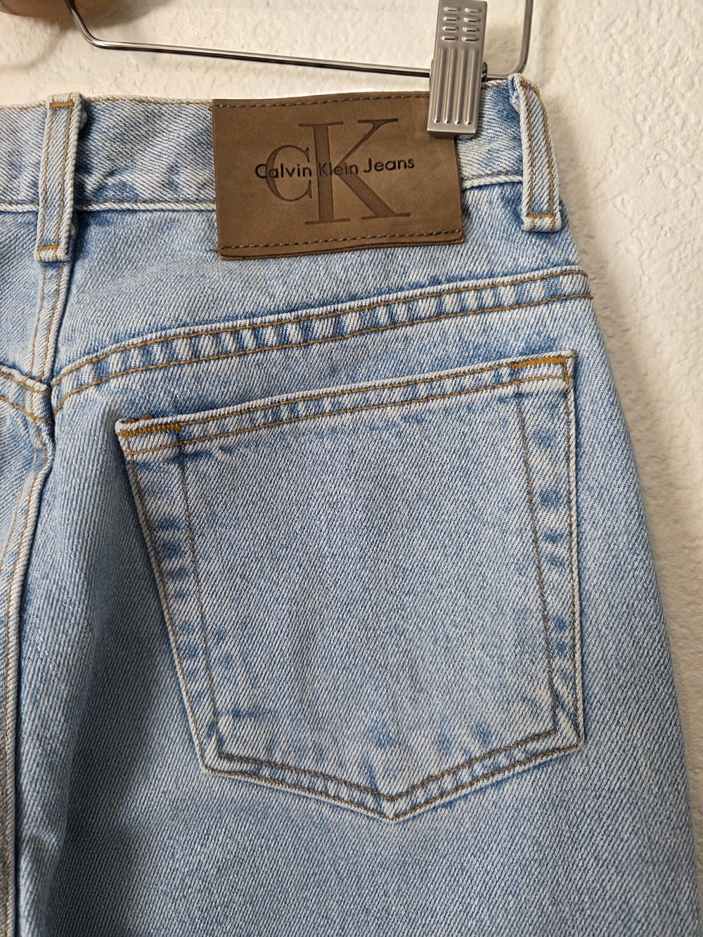 2000s Calvin Klein Light Blue High-Rise Jeans